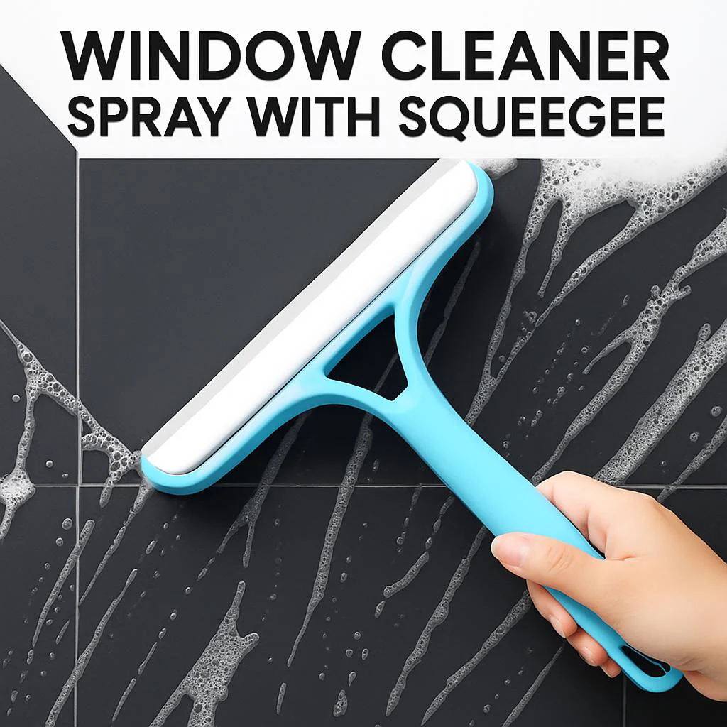 Eco-Friendly Window Cleaner Spray with Squeegee - Image 5