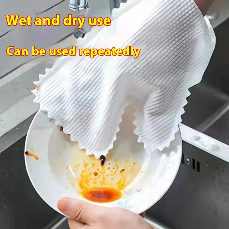 Eco-Friendly Bamboo Fiber Cleaning Gloves - Image 9