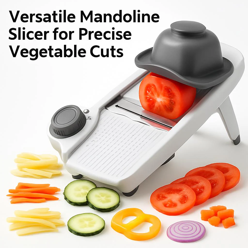 Versatile Mandoline Slicer for Precise Vegetable Cuts - Image 5