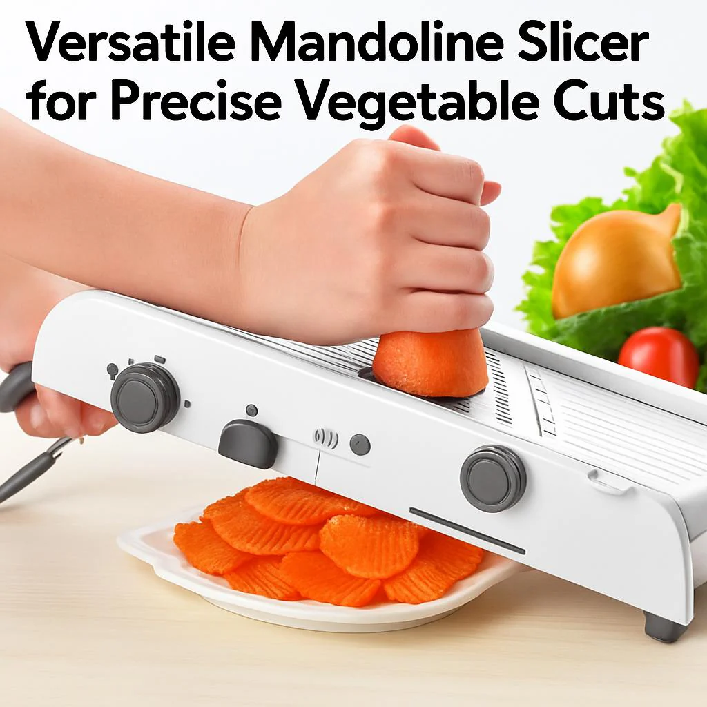Versatile Mandoline Slicer for Precise Vegetable Cuts - Image 8