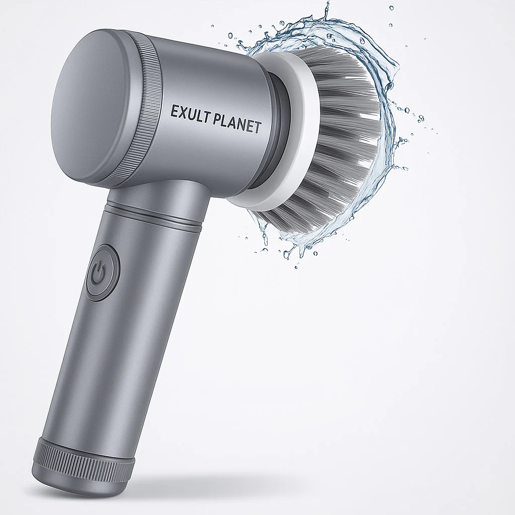 Rechargeable Multi-Use Electric Cleaning Brush Set for Efficient Home Cleaning