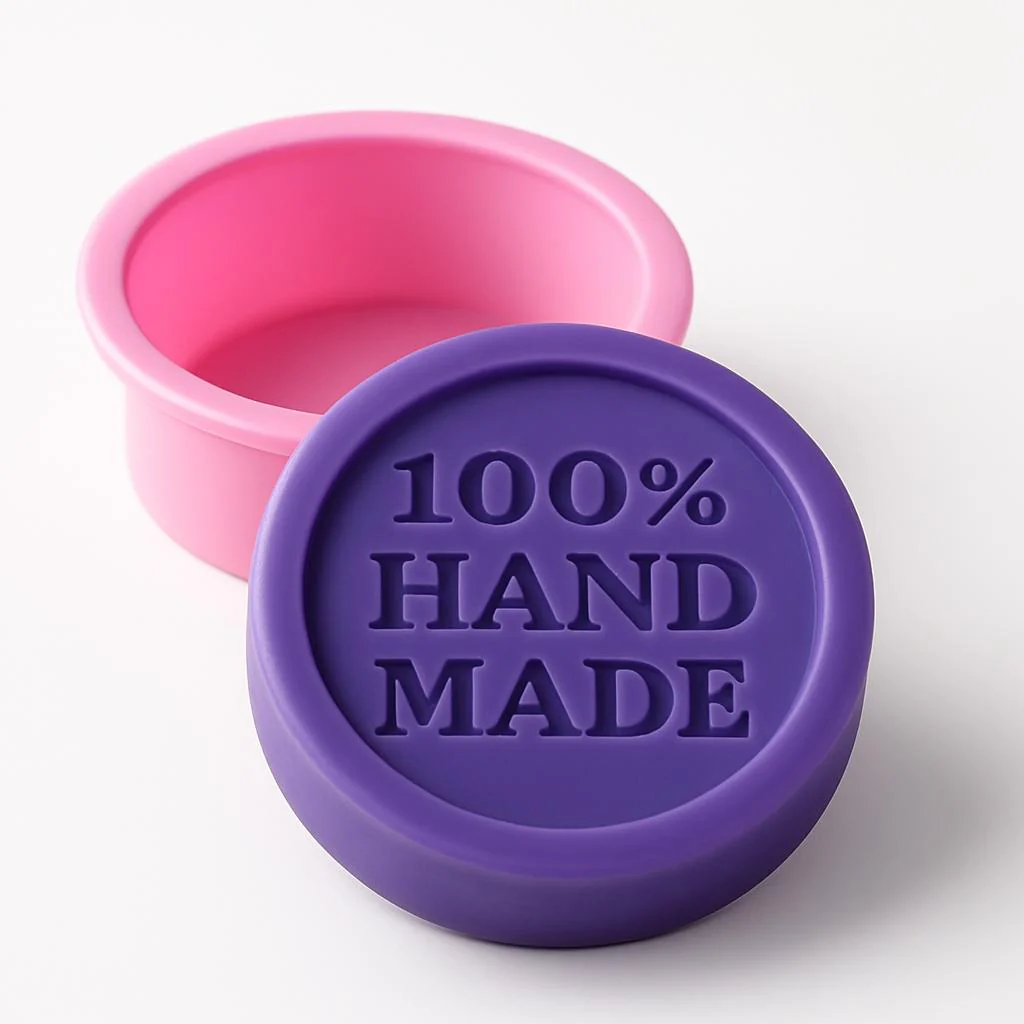 Eco-Friendly Silicone Soap Mold - Reusable Circular Design - Image 2