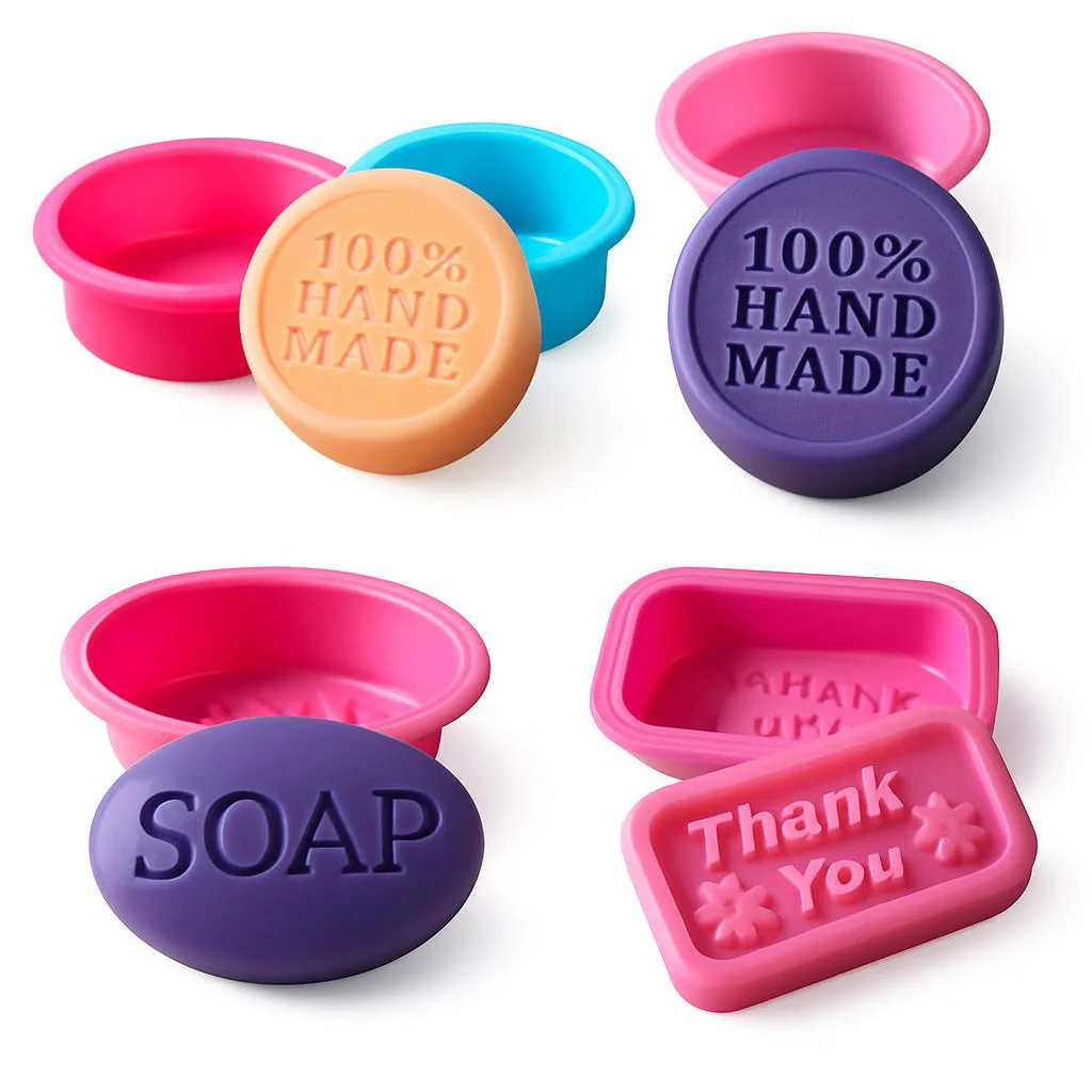 Eco-Friendly Silicone Soap Mold - Reusable Circular Design - Image 3