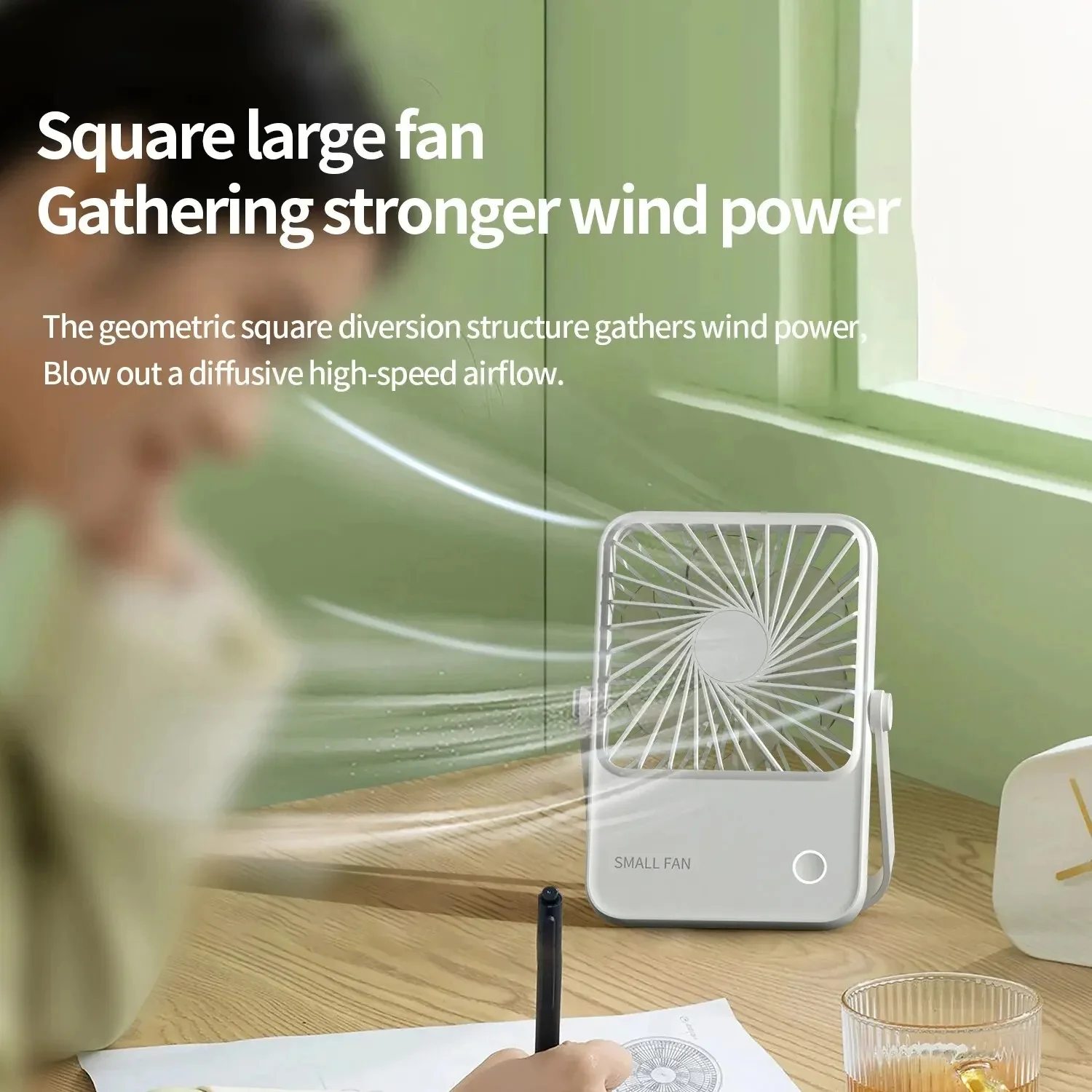 Portable Energy-Efficient Desk Fan for Personal Cooling - Image 11
