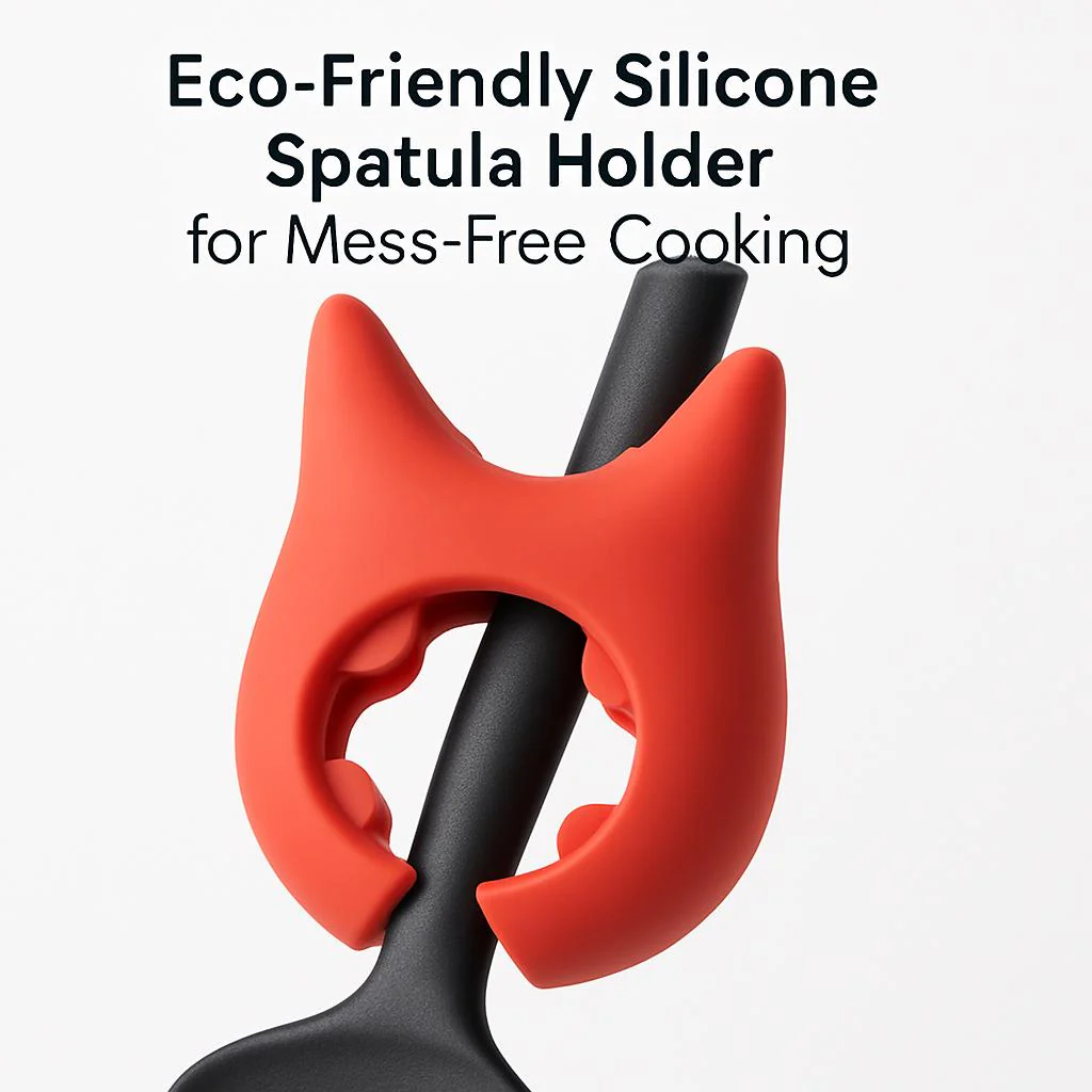 Eco-Friendly Silicone Spatula Holder for Mess-Free Cooking - Image 12