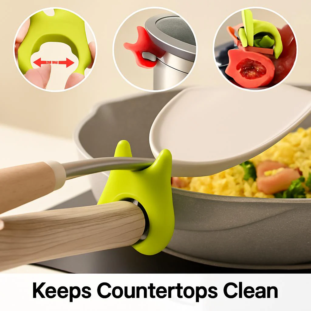 Eco-Friendly Silicone Spatula Holder for Mess-Free Cooking - Image 4