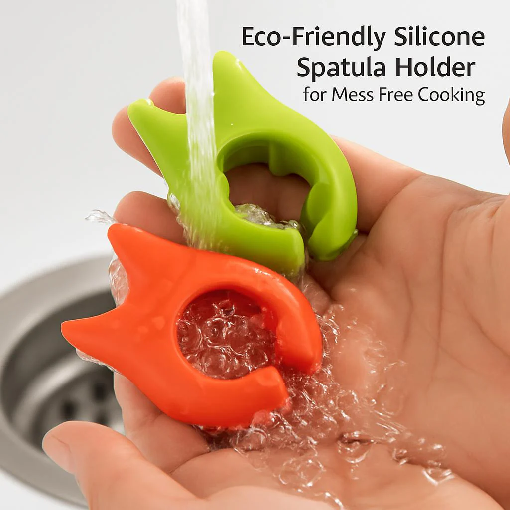 Eco-Friendly Silicone Spatula Holder for Mess-Free Cooking - Image 7