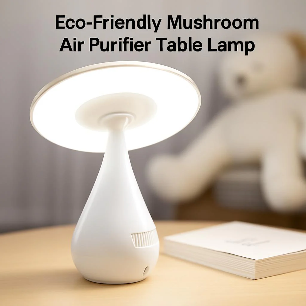 Eco-Friendly Mushroom Air Purifier Table Lamp - Image 2