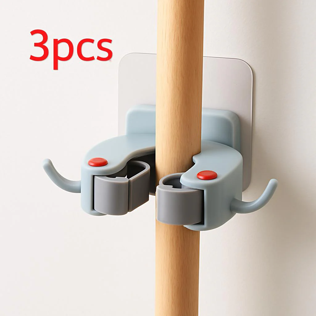 Eco-Friendly Wall-Mounted Mop and Broom Holder - Image 25