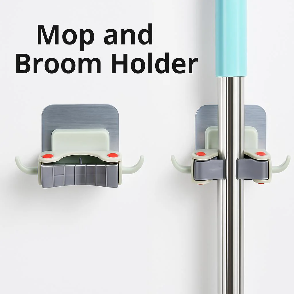 Eco-Friendly Wall-Mounted Mop and Broom Holder - Image 5