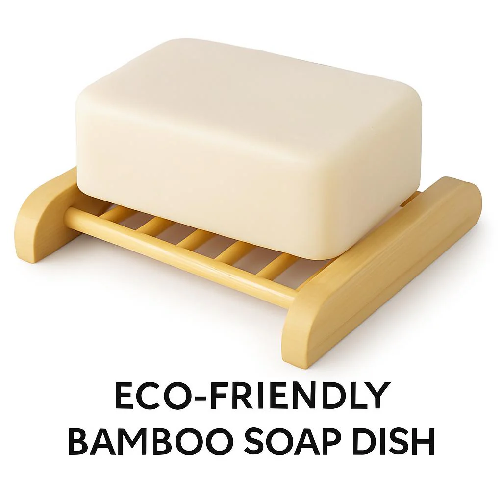 Eco-Friendly Bamboo Soap Dish - Sustainable & Biodegradable - Image 2