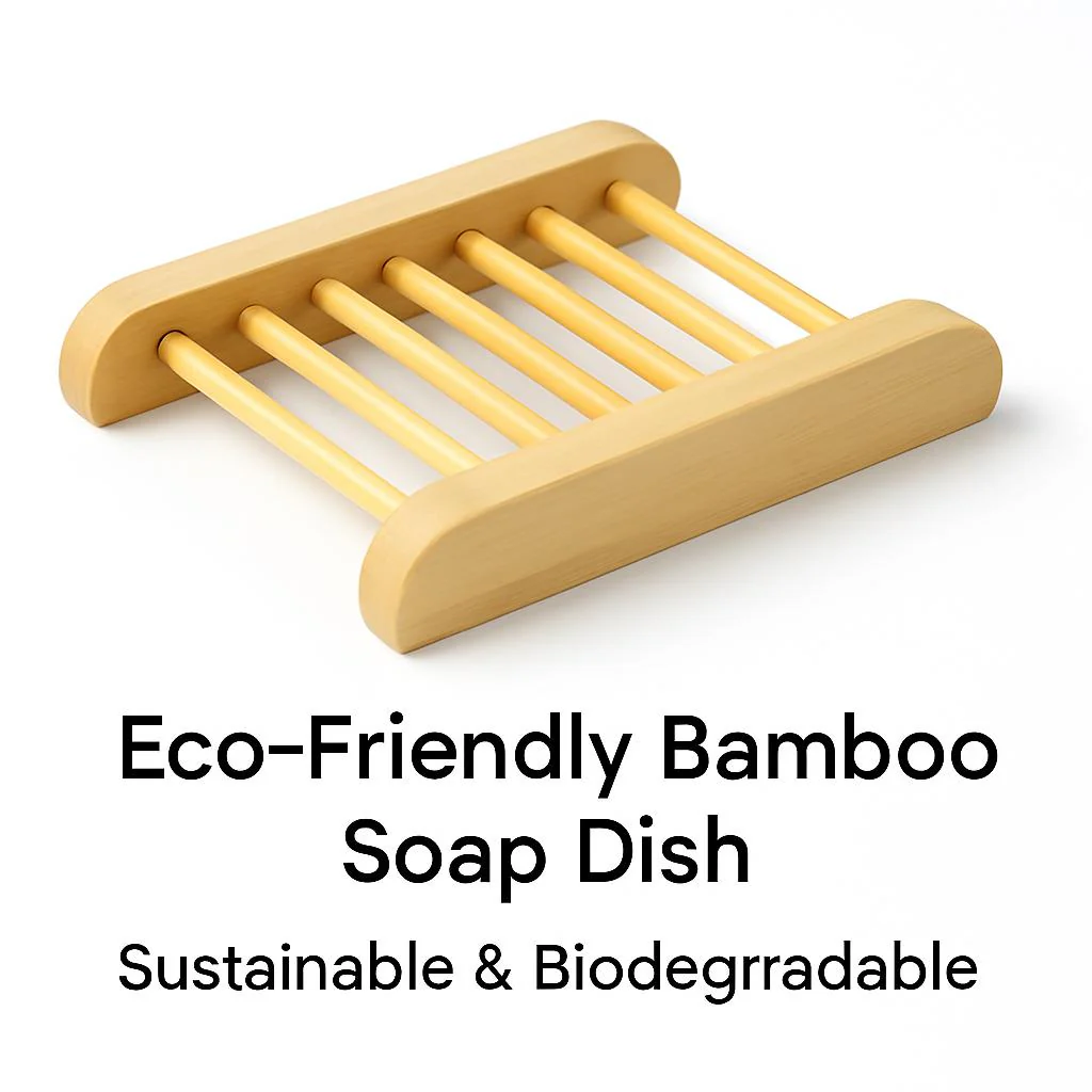 Eco-Friendly Bamboo Soap Dish - Sustainable & Biodegradable - Image 6