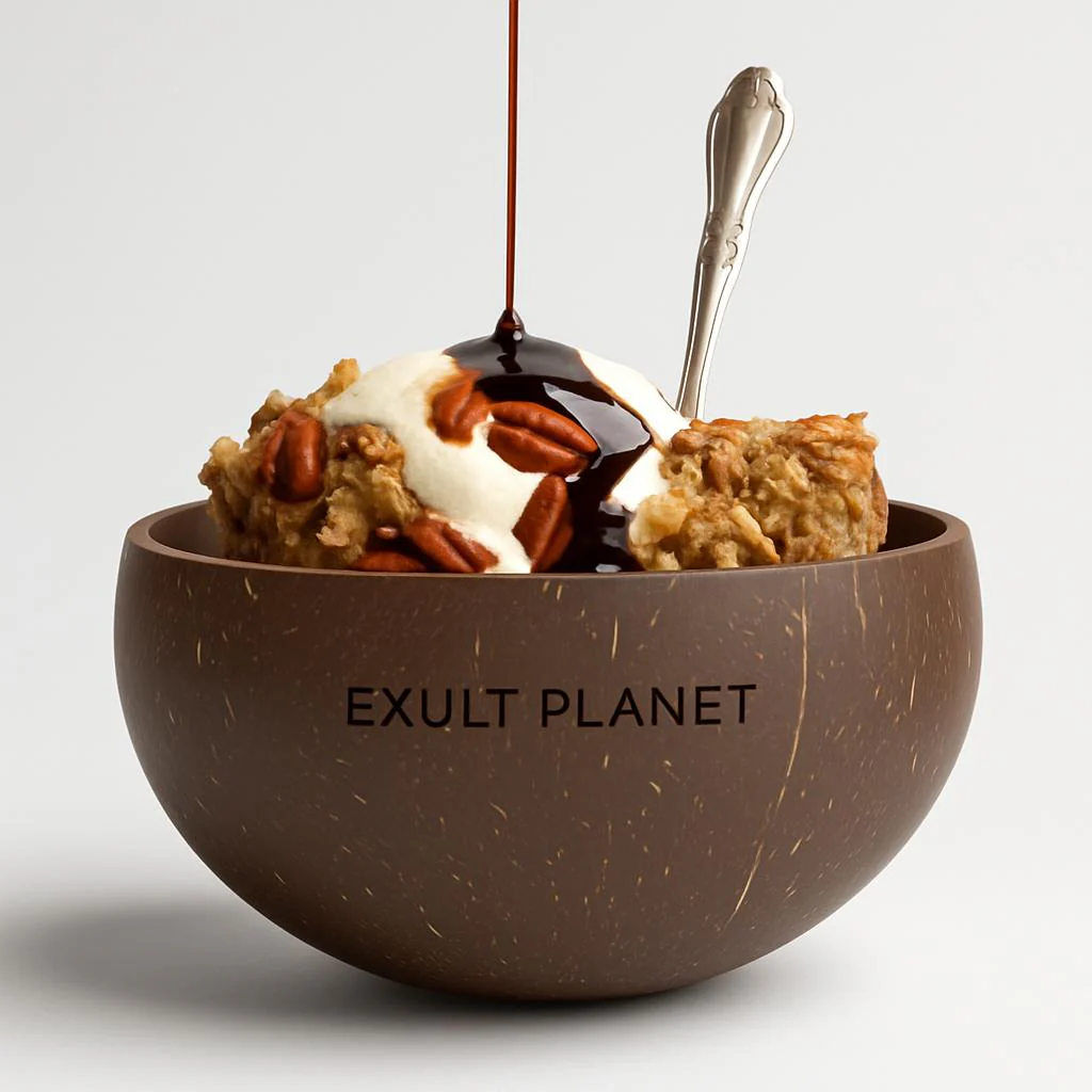 Eco-Friendly Coconut Shell Rice Bowls - Sustainable Biodegradable Dinnerware Set - Image 14