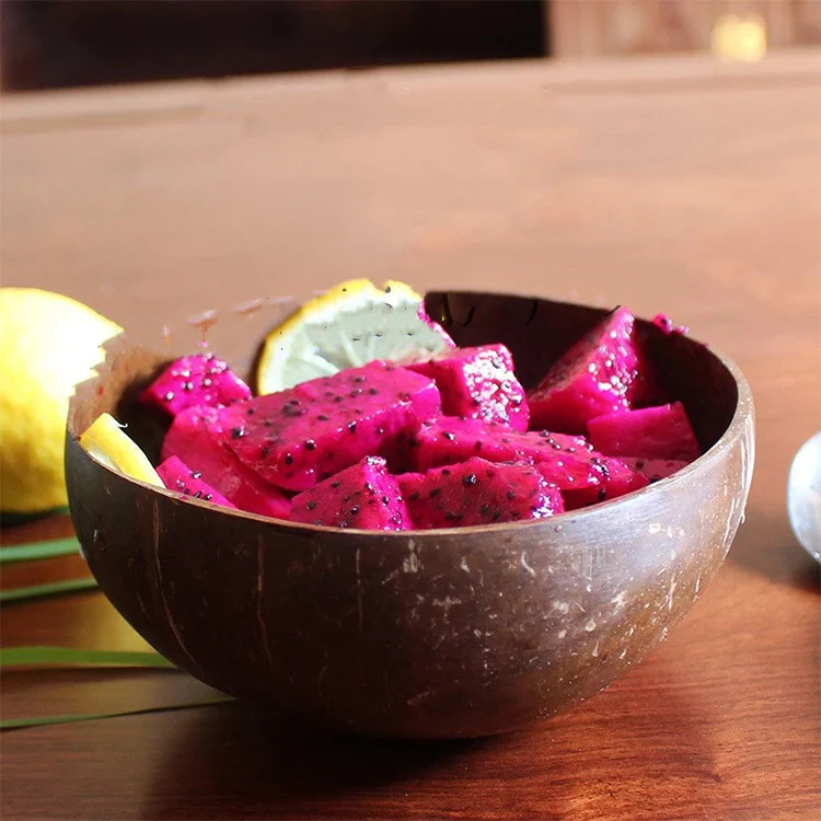 Eco-Friendly Coconut Shell Rice Bowls - Sustainable Biodegradable Dinnerware Set - Image 30