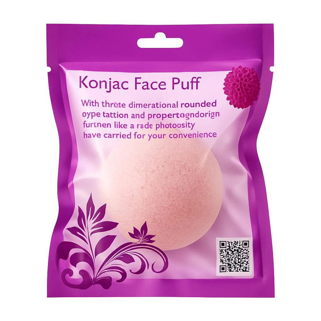 Natural Konjac Face Puff - Biodegradable Facial Cleansing Sponge - Image 8