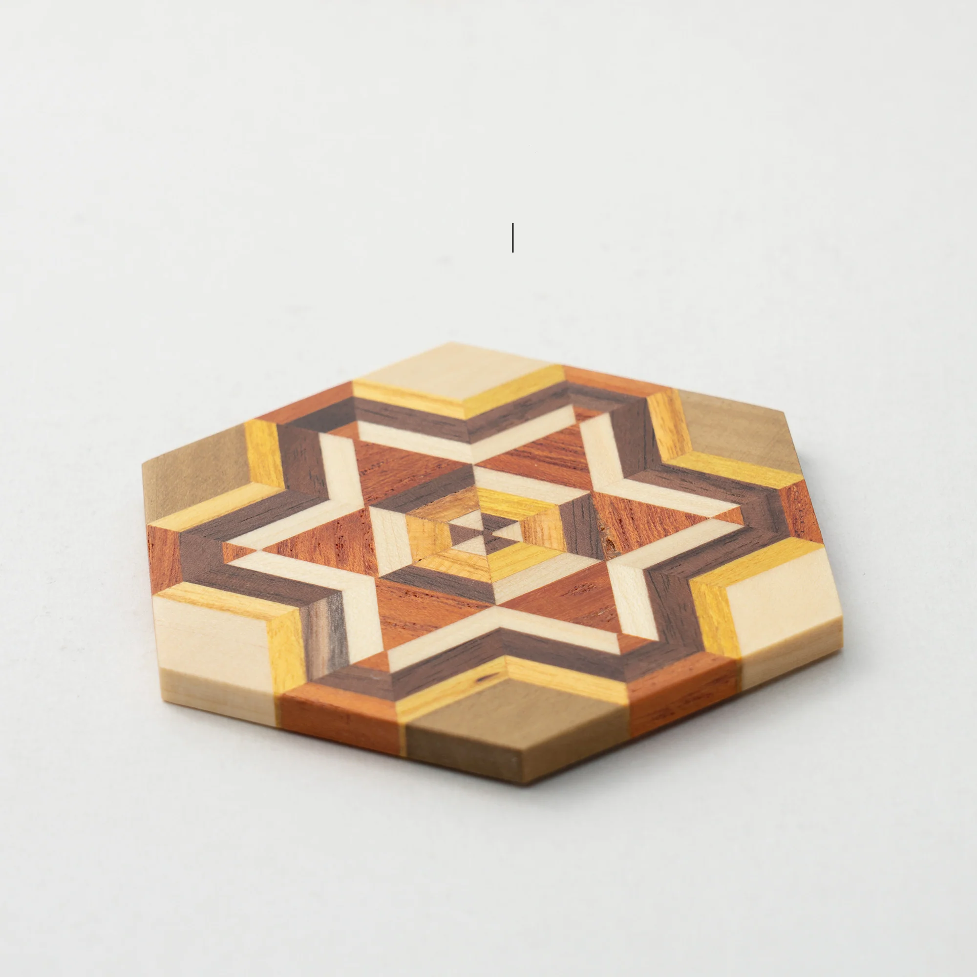 Eco-Friendly Hexagonal Wooden Coaster - Sustainable Home Decor - Image 20