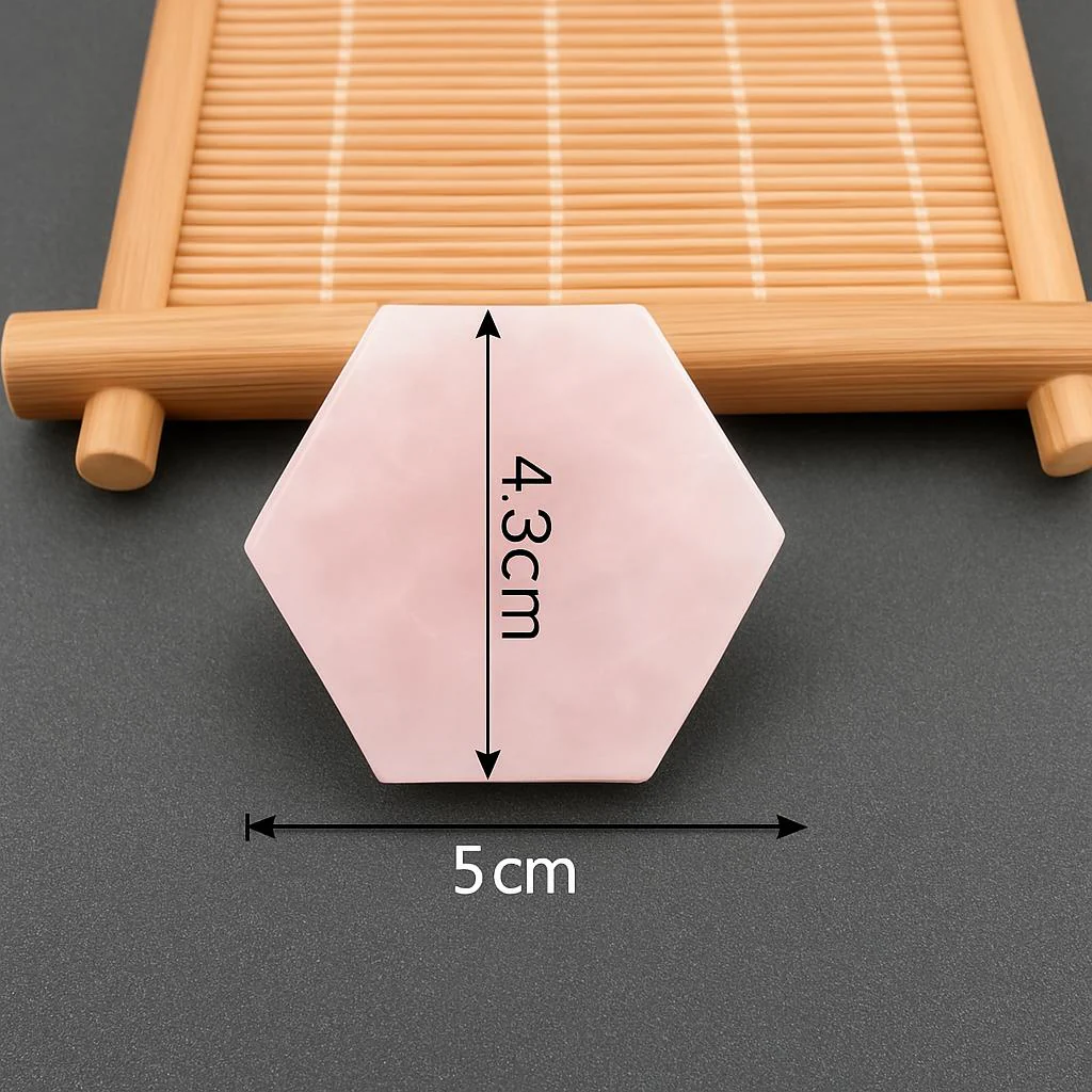 Eco-Friendly Hexagonal Natural Stone Coaster Set - Image 3