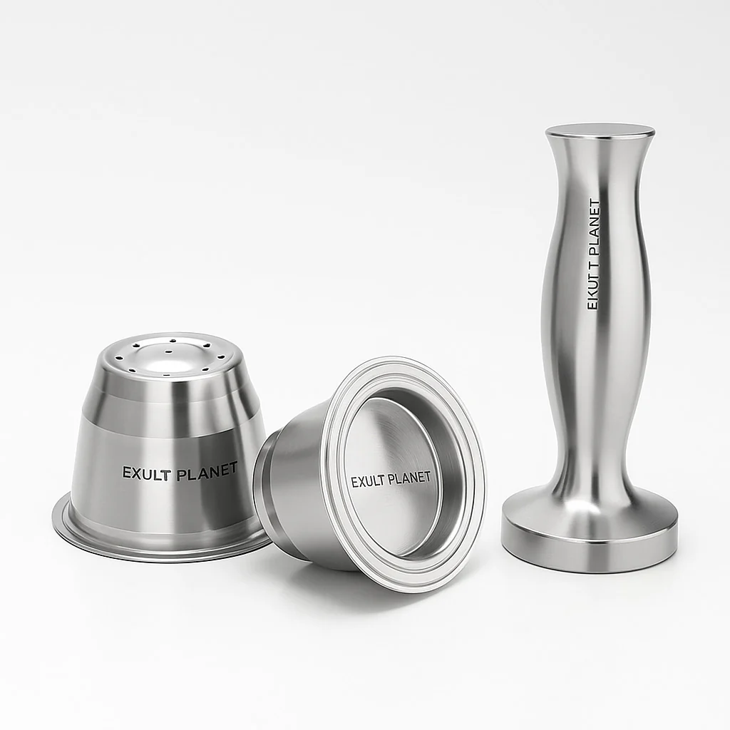 Eco-Friendly Coffee Capsule Machine with Reusable Pods
