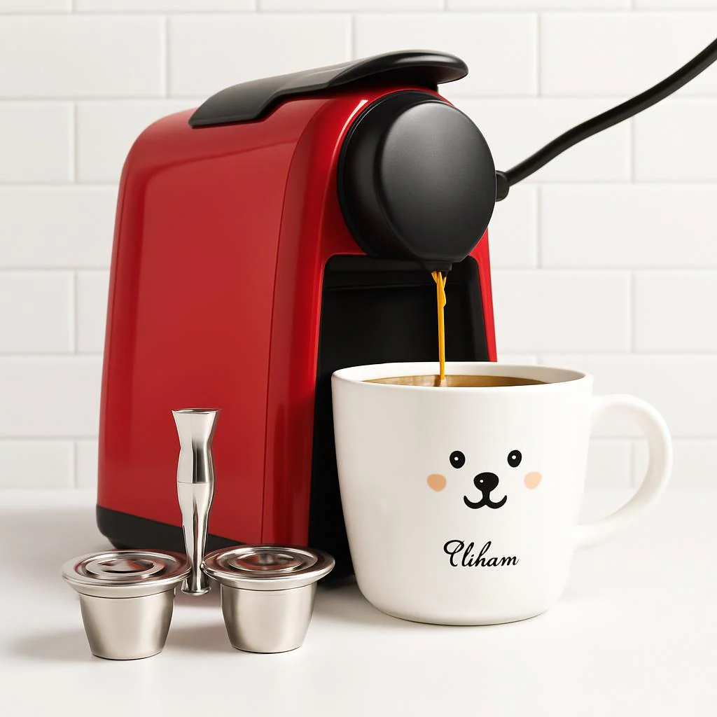 Eco-Friendly Coffee Capsule Machine with Reusable Pods - Image 5