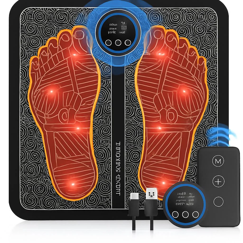 Rechargeable Electronic Foot Massager Pad for Relaxation and Wellness - Image 5