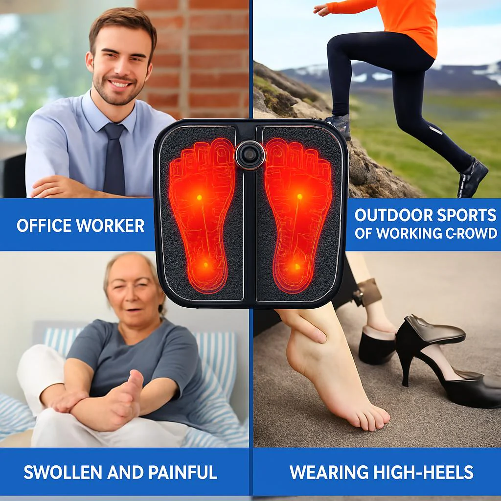 Rechargeable Electronic Foot Massager Pad for Relaxation and Wellness - Image 6