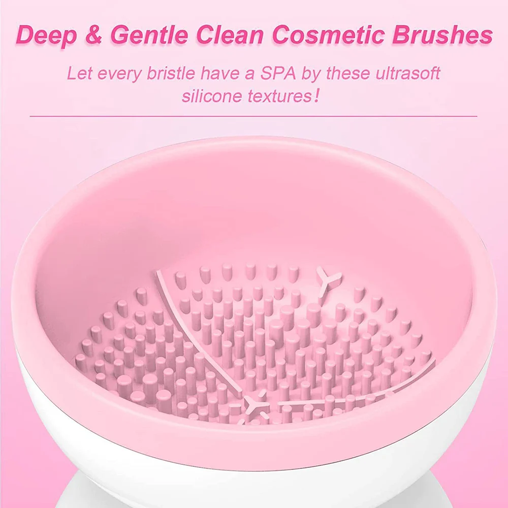 NEW 1PCS Electric Makeup Brush Women Cleaner Automatic Silicone Washing Spinner Makeup Products USB Cleaning Tools & Accessories - Image 10