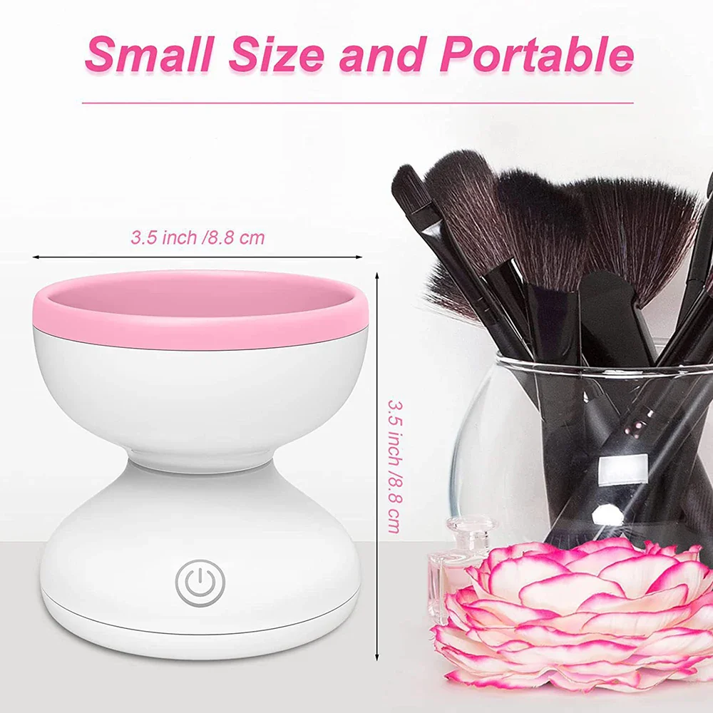 NEW 1PCS Electric Makeup Brush Women Cleaner Automatic Silicone Washing Spinner Makeup Products USB Cleaning Tools & Accessories - Image 12