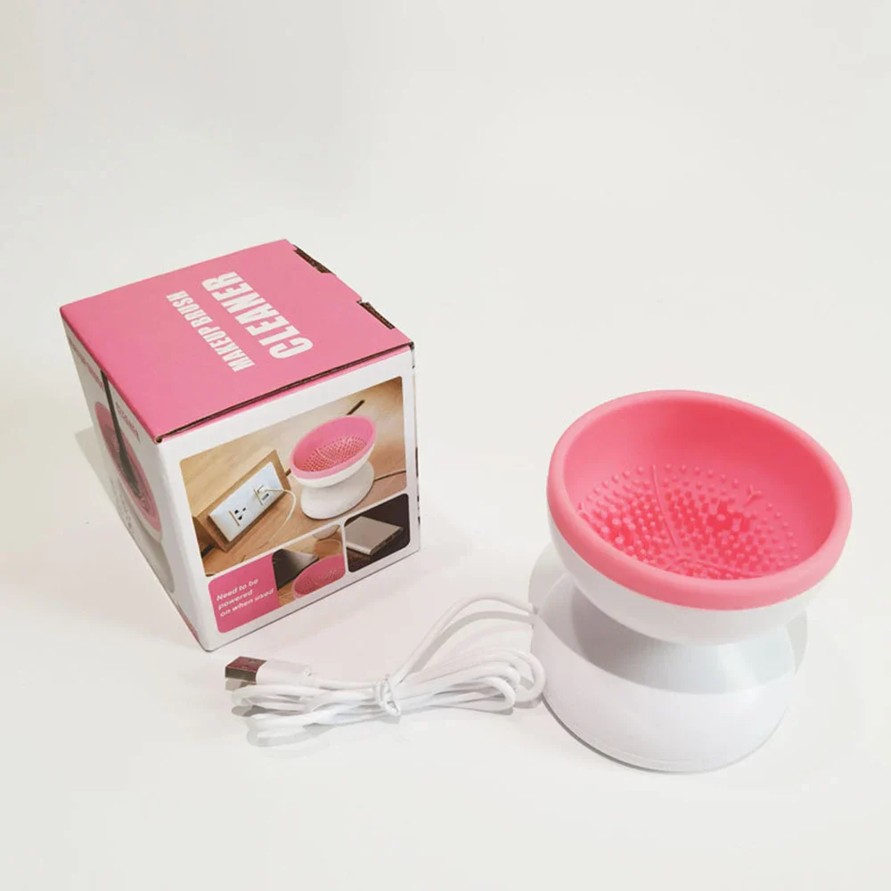 NEW 1PCS Electric Makeup Brush Women Cleaner Automatic Silicone Washing Spinner Makeup Products USB Cleaning Tools & Accessories - Image 15