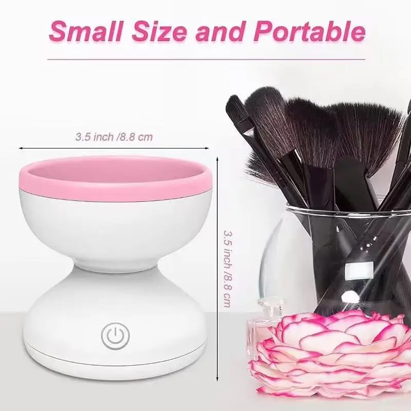 NEW 1PCS Electric Makeup Brush Women Cleaner Automatic Silicone Washing Spinner Makeup Products USB Cleaning Tools & Accessories - Image 5