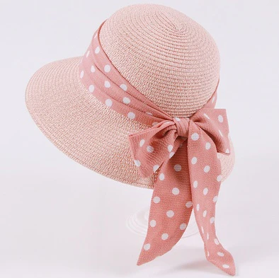Eco-Friendly Kids Wide-Brimmed Sun Hat with Ribbon Bow - Image 10