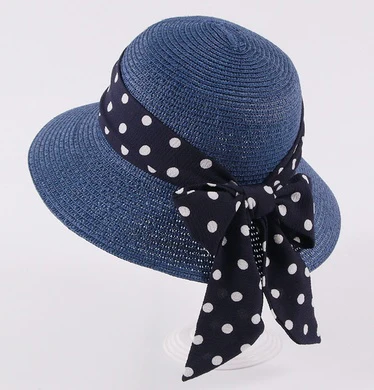 Eco-Friendly Kids Wide-Brimmed Sun Hat with Ribbon Bow - Image 13