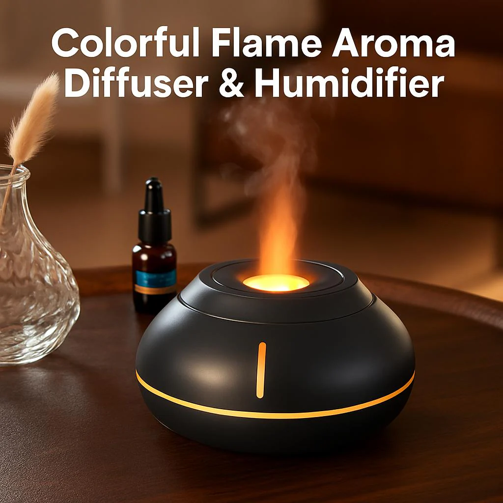 Colorful Flame Aroma Diffuser & Humidifier - Image 3
