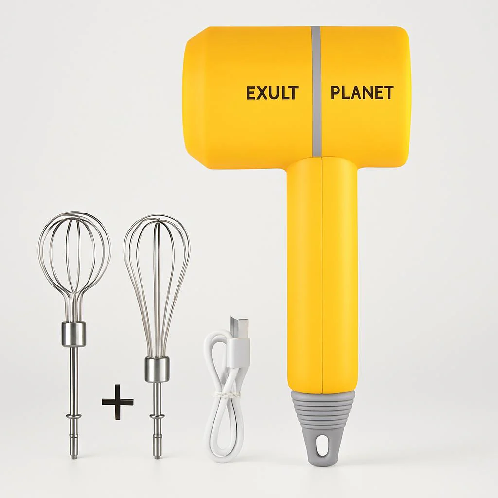 Wireless Handheld Food Mixer - Light Green, Rechargeable, Eco-Friendly - Image 10
