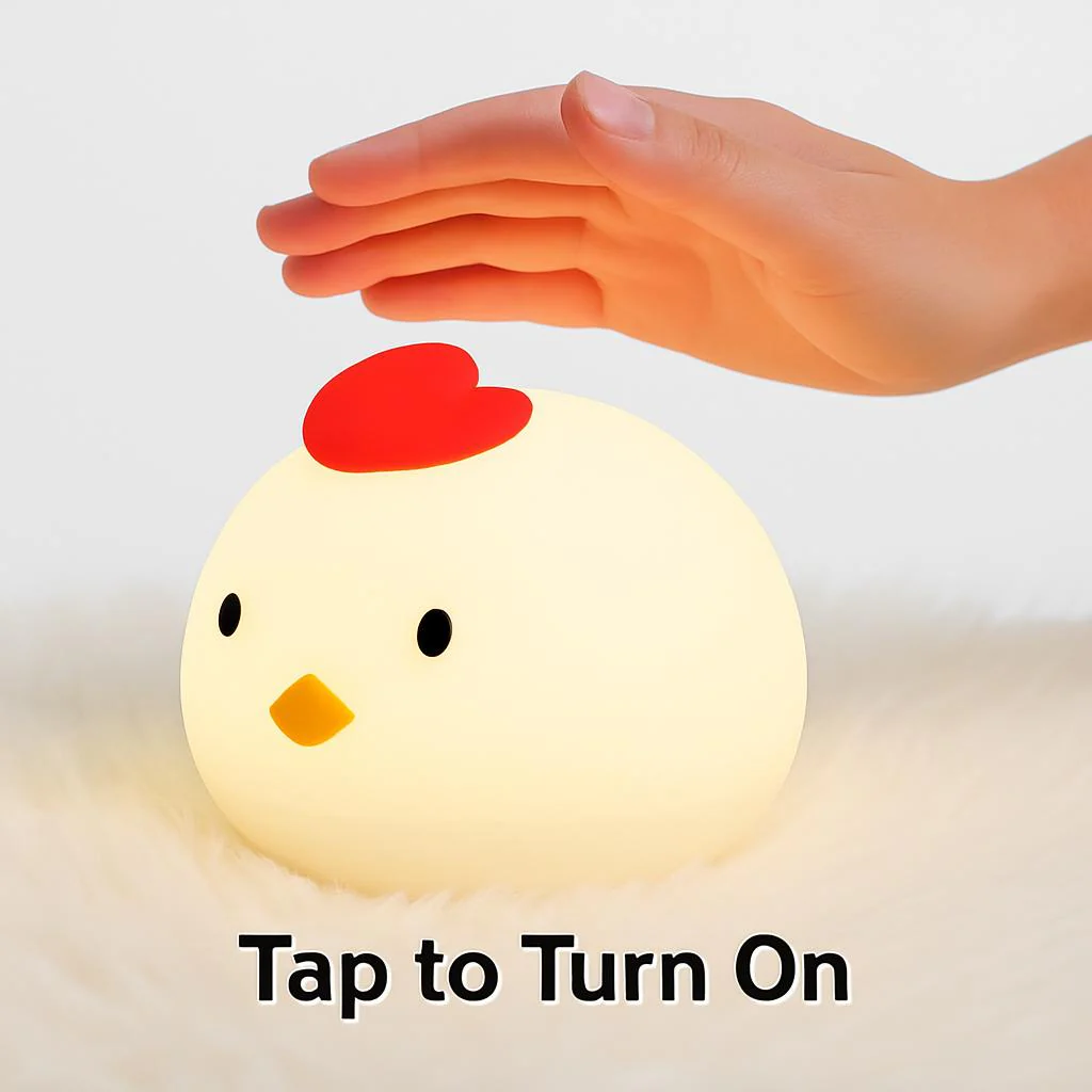 Chick LED Night Light - Portable & Eco-Friendly Glow - Image 5