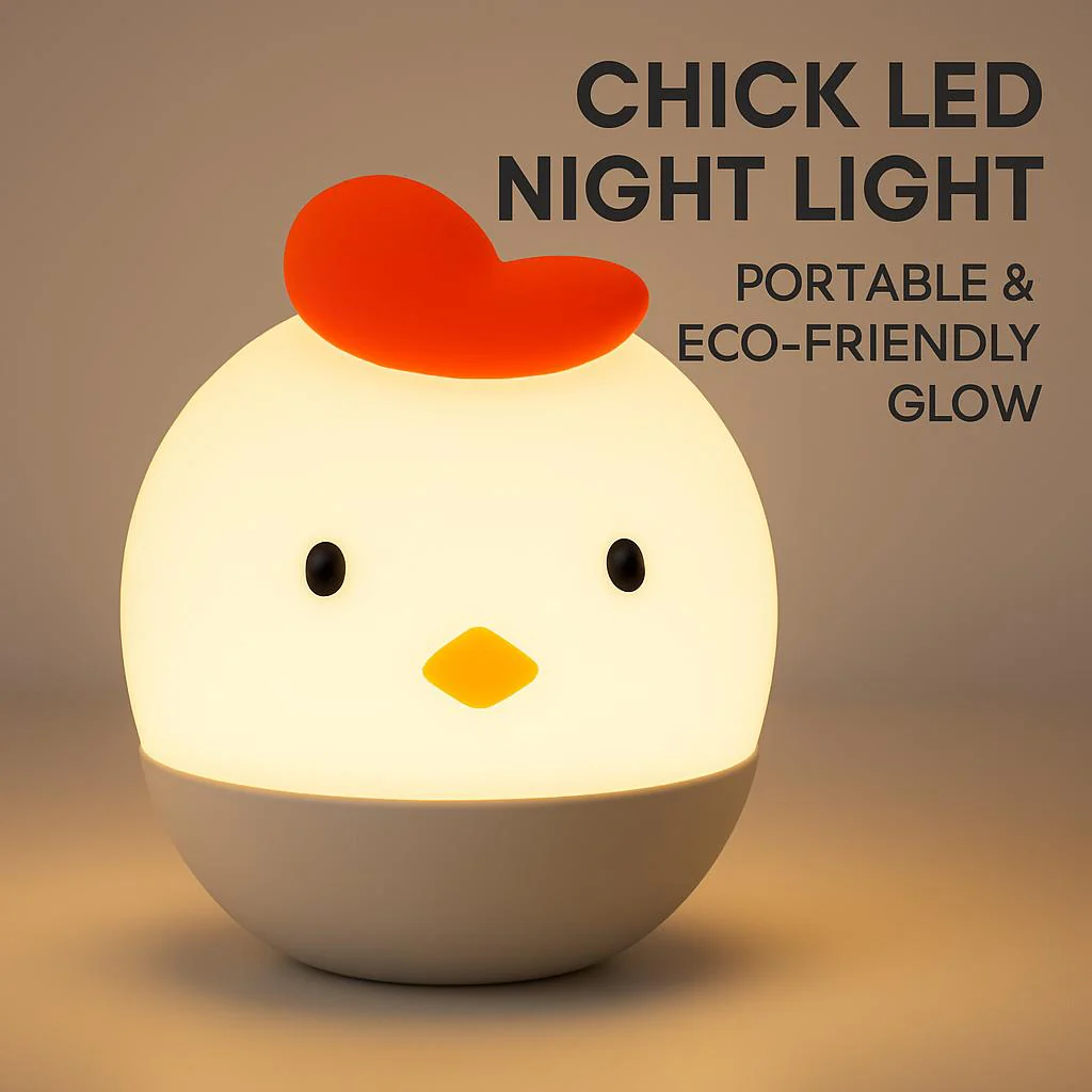 Chick LED Night Light - Portable & Eco-Friendly Glow - Image 6
