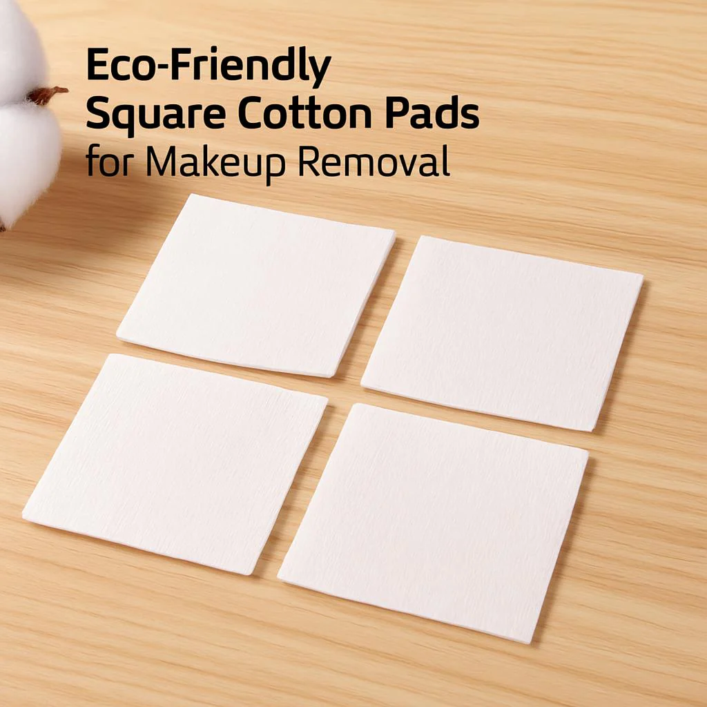 Eco-Friendly Square Cotton Pads for Makeup Removal - Image 5