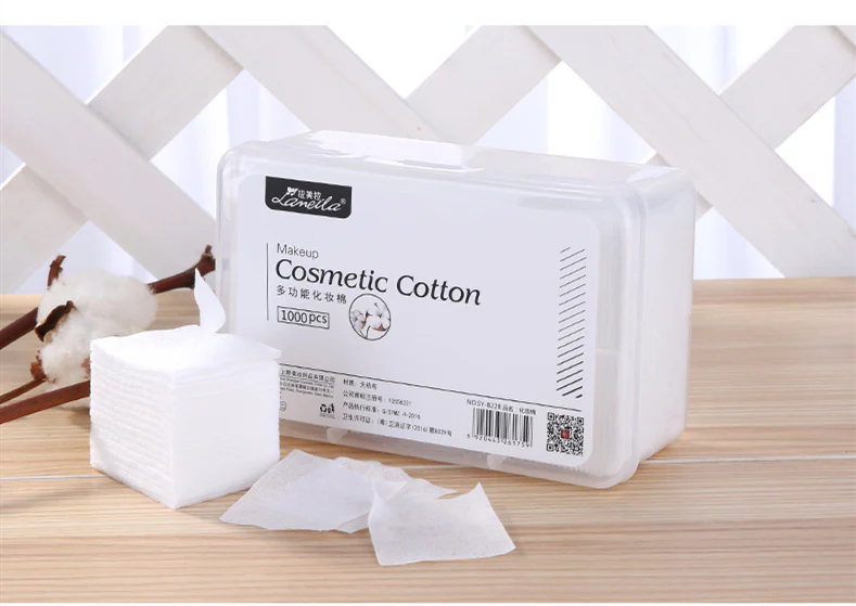 Eco-Friendly Square Cotton Pads for Makeup Removal - Image 9