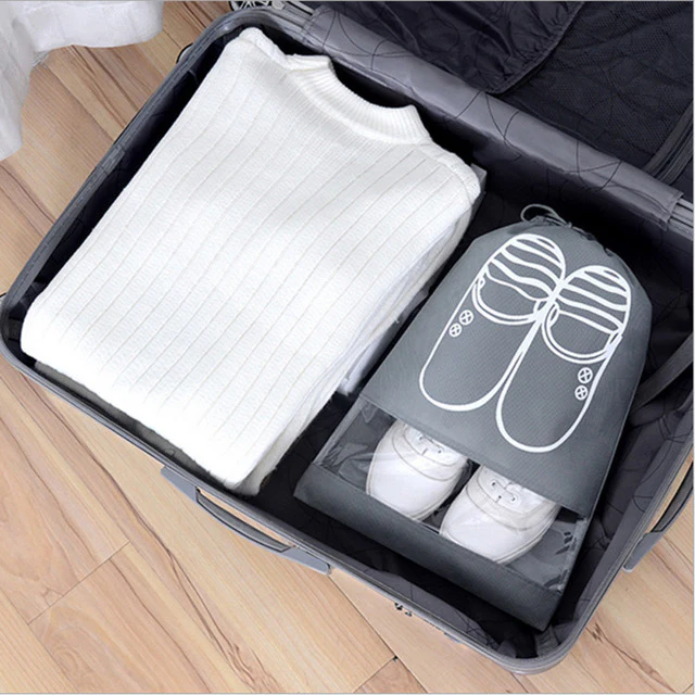 Non-Woven Shoe Dust Bag – Drawstring Storage Pouch - Image 2