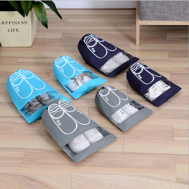 Non-Woven Shoe Dust Bag – Drawstring Storage Pouch - Image 3