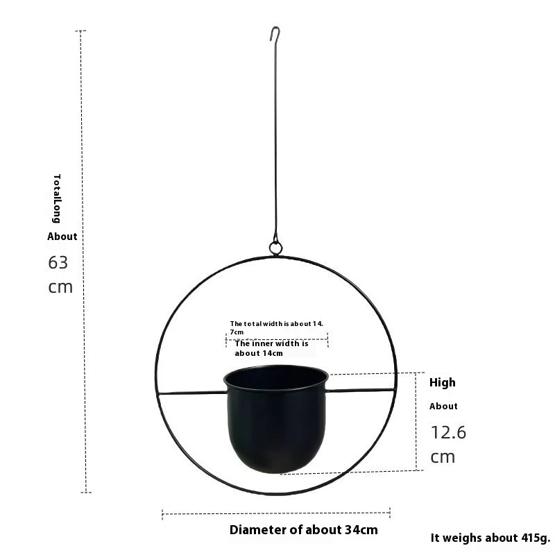 Nordic Home Succulent Iron Flower Pot - Image 19