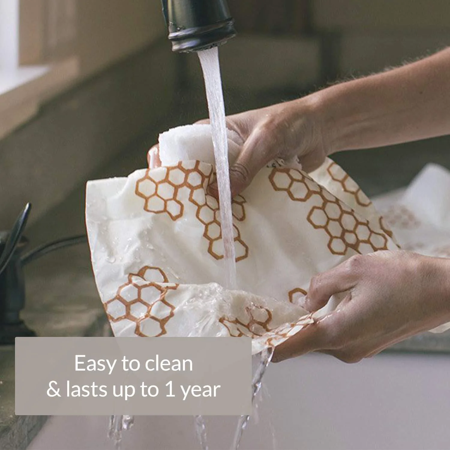 Eco-Friendly Reusable Beeswax Food Wraps - Teal Nature Patterns - Image 12