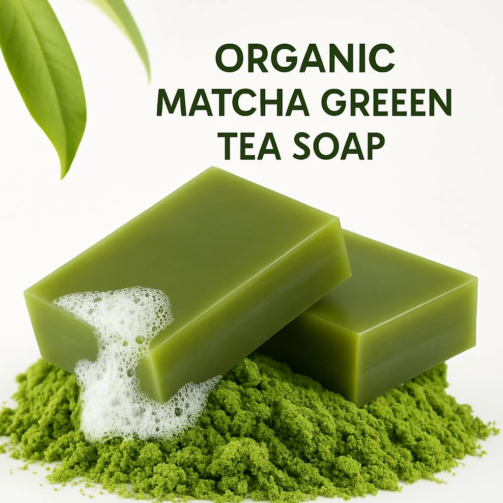 Organic Matcha Green Tea Soap for Radiant Skin - Image 3