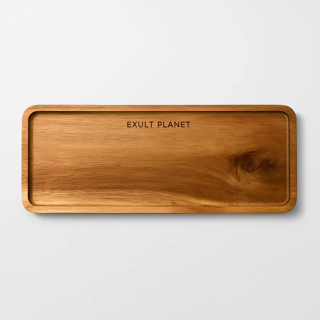 Eco-Friendly Natural Wood Multi-Purpose Tray