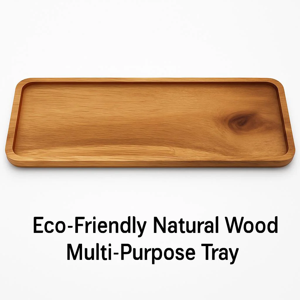 Eco-Friendly Natural Wood Multi-Purpose Tray - Image 6