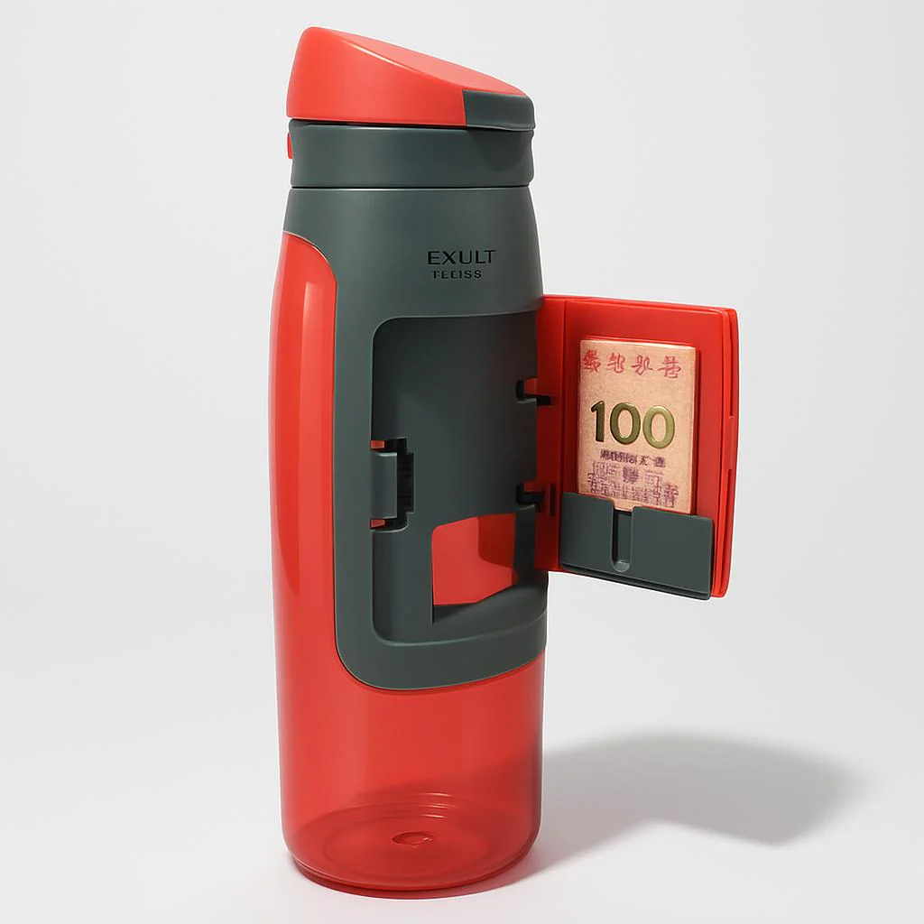 Eco-Friendly Reusable Water Bottle - Dark Gray/Black, Sustainable Hydration - Image 5