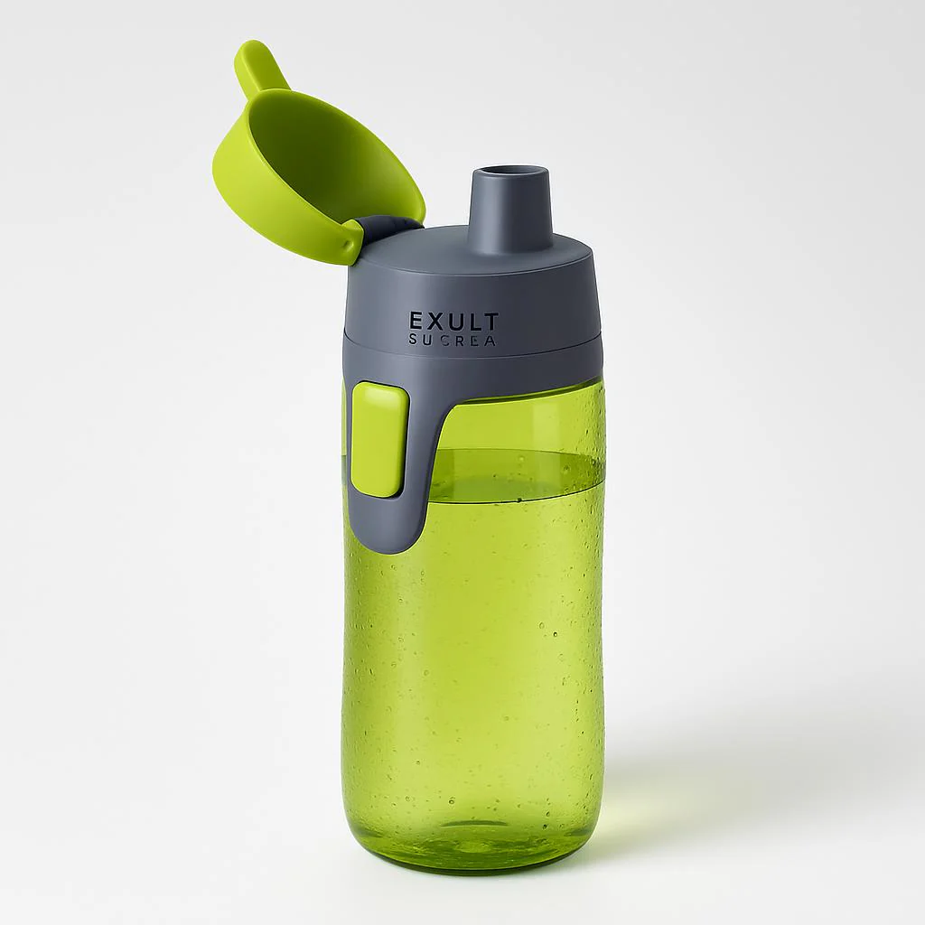 Eco-Friendly Reusable Water Bottle - Dark Gray/Black, Sustainable Hydration - Image 6