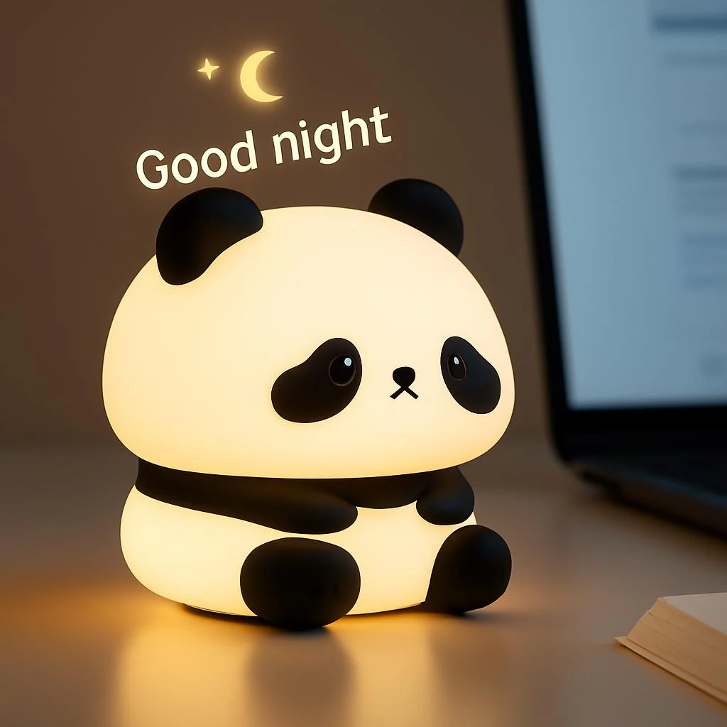 Eco-Friendly Panda Night Light - Portable LED for Kids - Image 10
