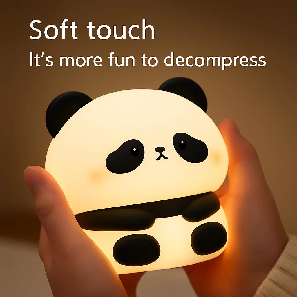 Eco-Friendly Panda Night Light - Portable LED for Kids - Image 11