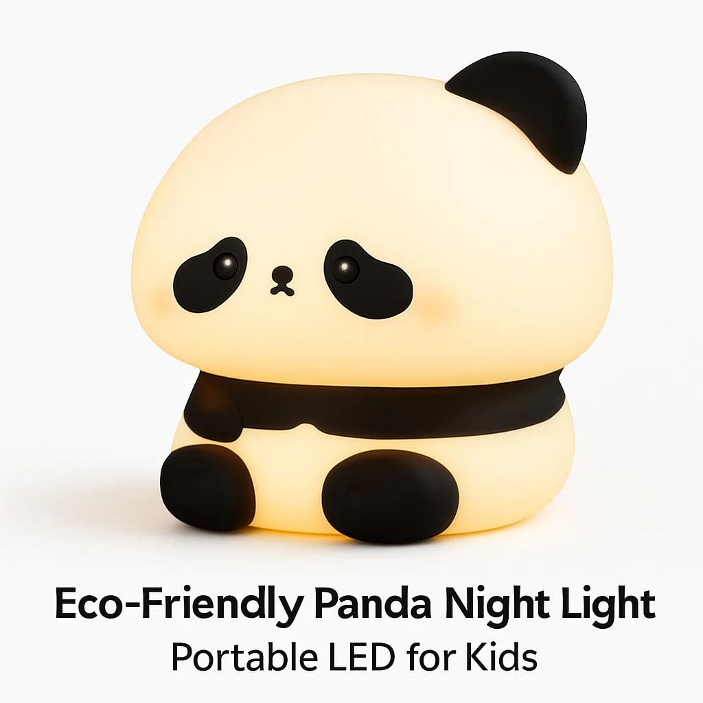 Eco-Friendly Panda Night Light - Portable LED for Kids - Image 12