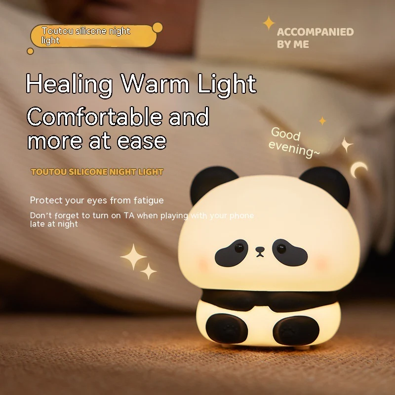 Eco-Friendly Panda Night Light - Portable LED for Kids - Image 17